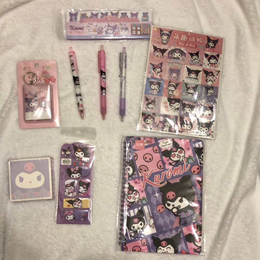 Back to school Kuromi BUNDLE!! Sanrio licensed stationary beauties!!!